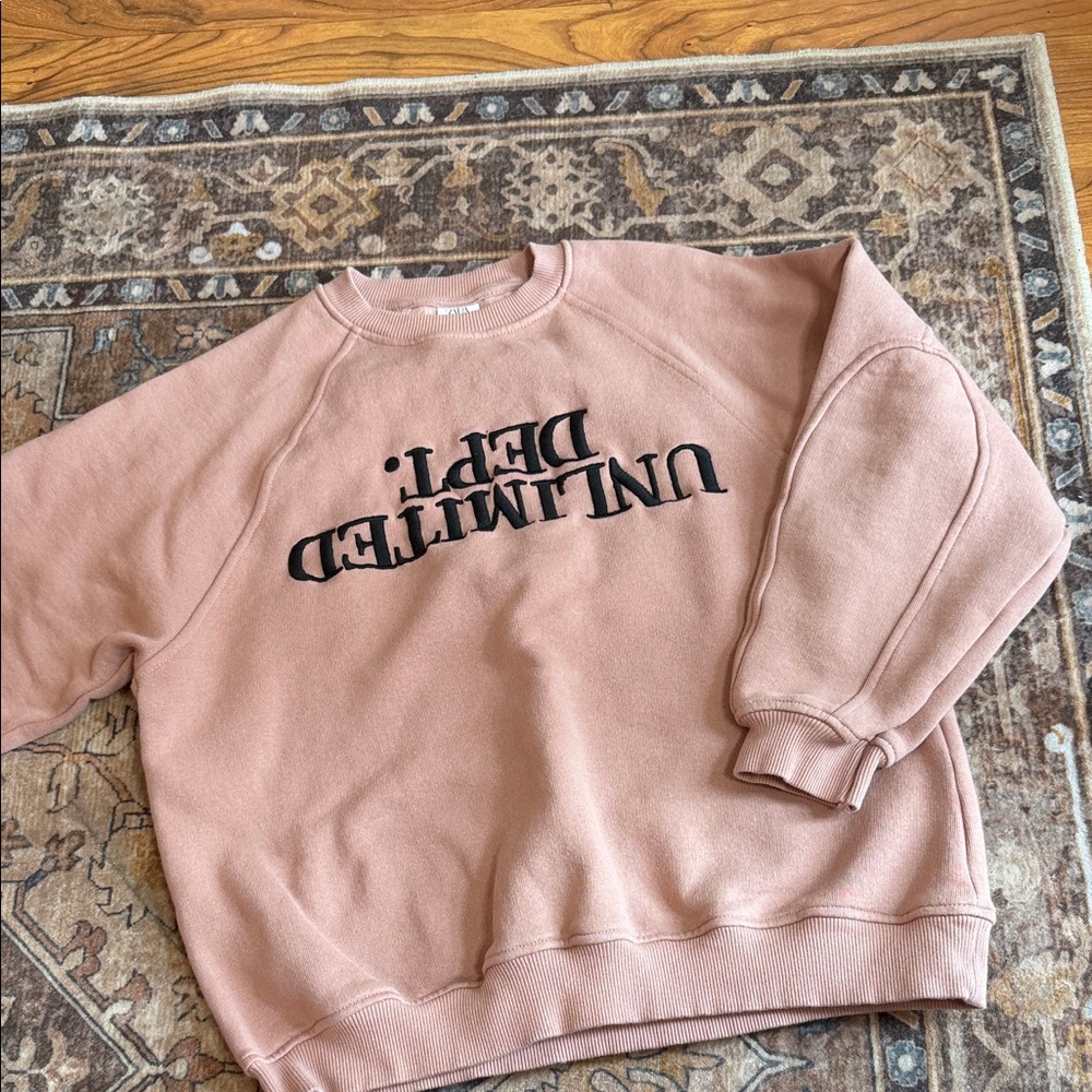 Zara Tan Crew Neck Sweater